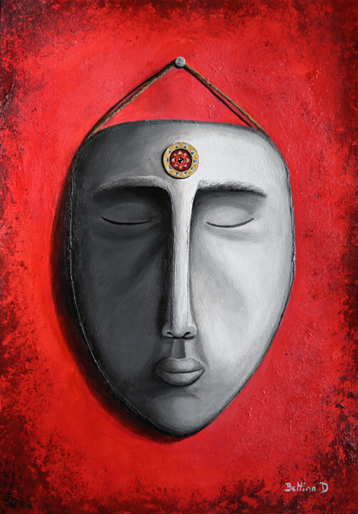 Pintura titulada "Quiétude illusoire" por Bettina Dupont, Obra de arte original, Acrílico