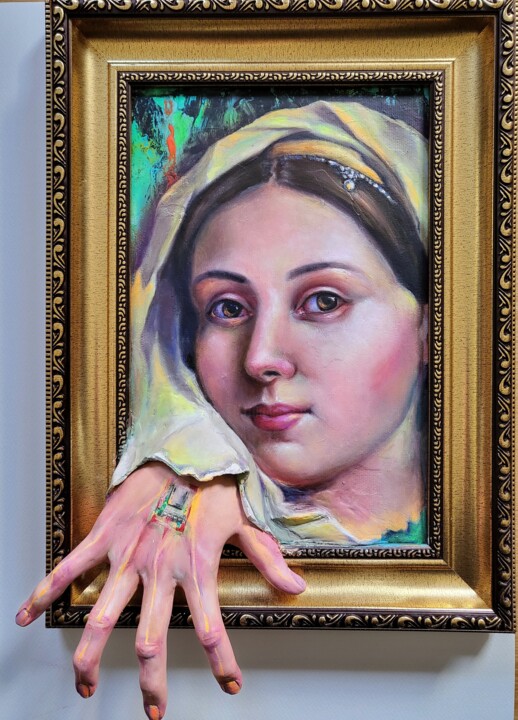Donna Velata 2.0. Tablo, 15,4x9,8 in