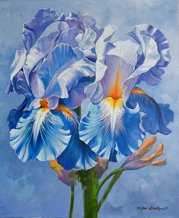 flower 2 Schilderij, 24x20 in