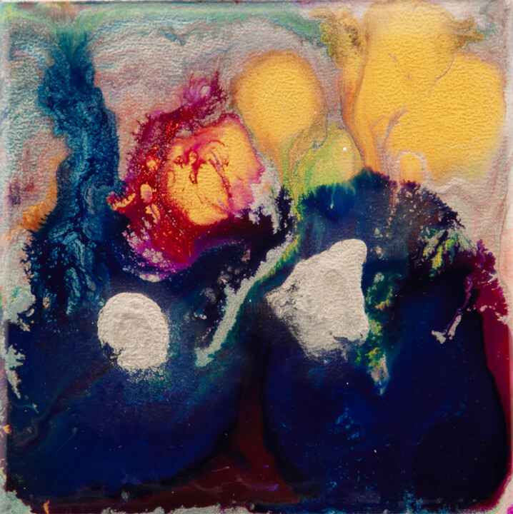 Microcosm 14 Pittura, 4x4 in