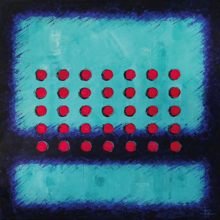 Painting titled "POLLUTION" by Egidio Gariano, Original Artwork, Acrylic Mounted on Wood Stretcher frame