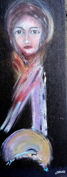 Brunehilde. 绘画, 19.7x7.9 in