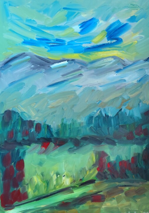Finding serenity in nature 绘画, 27.6x19.7 in