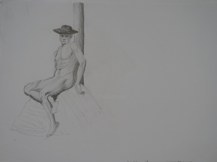 Dessin intitulée "exercice copie ingr…" par Jean-Marc Quilichini, Œuvre d'art originale, Crayon Monté sur artwork_cat.