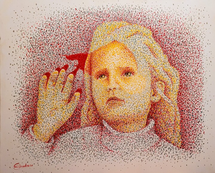 Mélancolie 2 绘画, 24.4x29.1 in