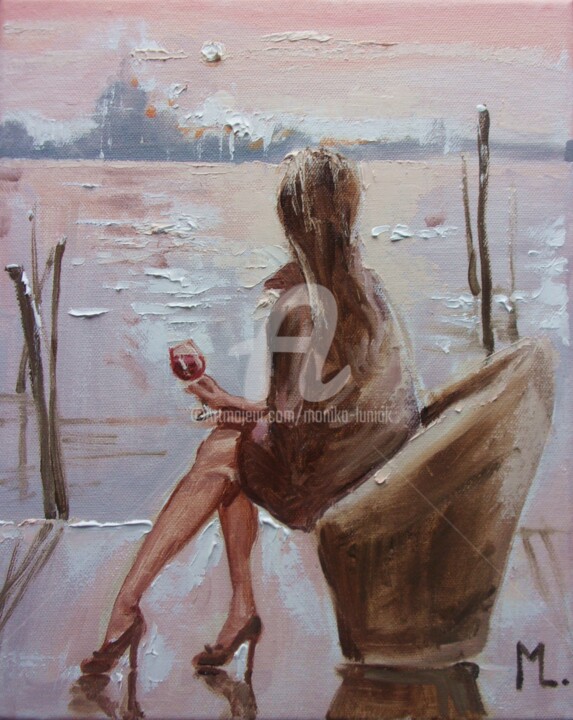 " MY VENICE " (2024) 绘画, 11.8x9.5 in