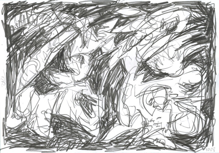 Dessein 2008-98 Drawing, 5.5x8.3 in