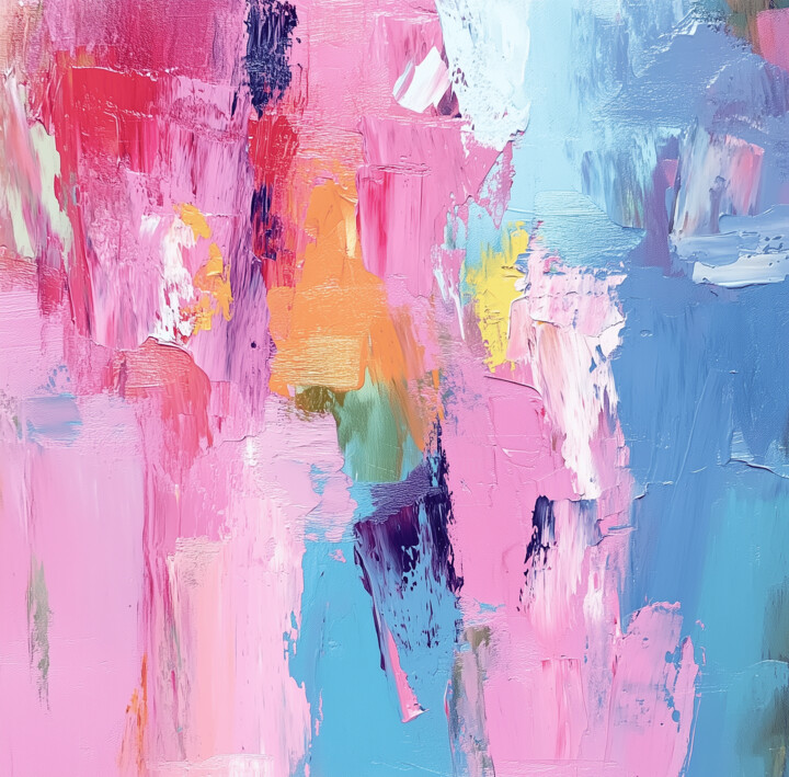 Painting titled "Abstract Painting w…" by Tanya Ocean, Original Artwork, Oil