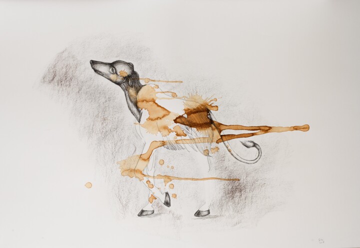 L;'The body in pieces finds its unity in the image of the ot 图画, 29.5x43.3 in