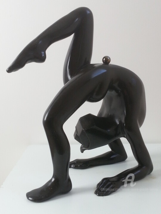 " Contorse à la perle " 조형물, 13.2x10.2 in