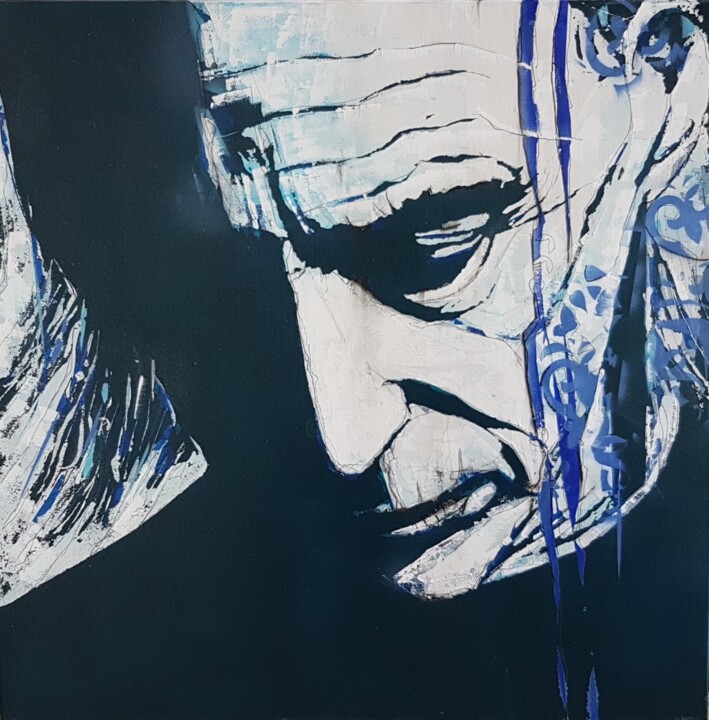 Painting titled "Paul Weller - You D…" by Paul Lovering, Original Artwork, Acrylic Mounted on Wood Stretcher frame