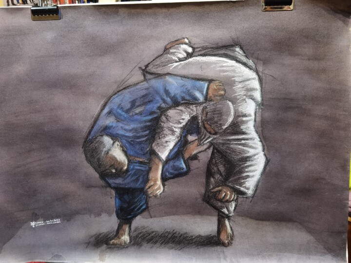 Judokas poids lourds 图画, 23.4x33.1 in