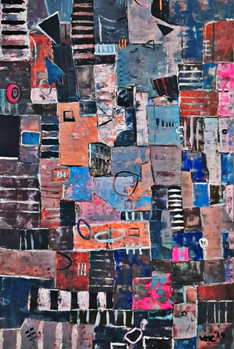 Large Painting - Ikía 绘画, 72x48 in