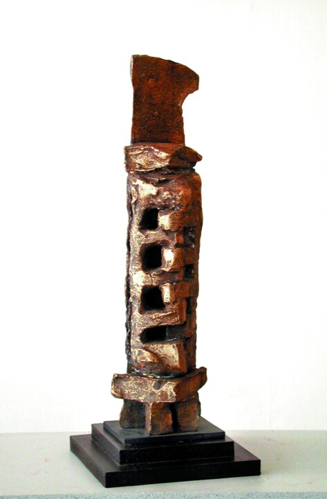Skulptur mit dem Titel "Rückgrat" von Gerd Reutter, Original-Kunstwerk, Bronze