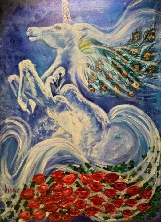 Unicorn Картина, 48x36 in