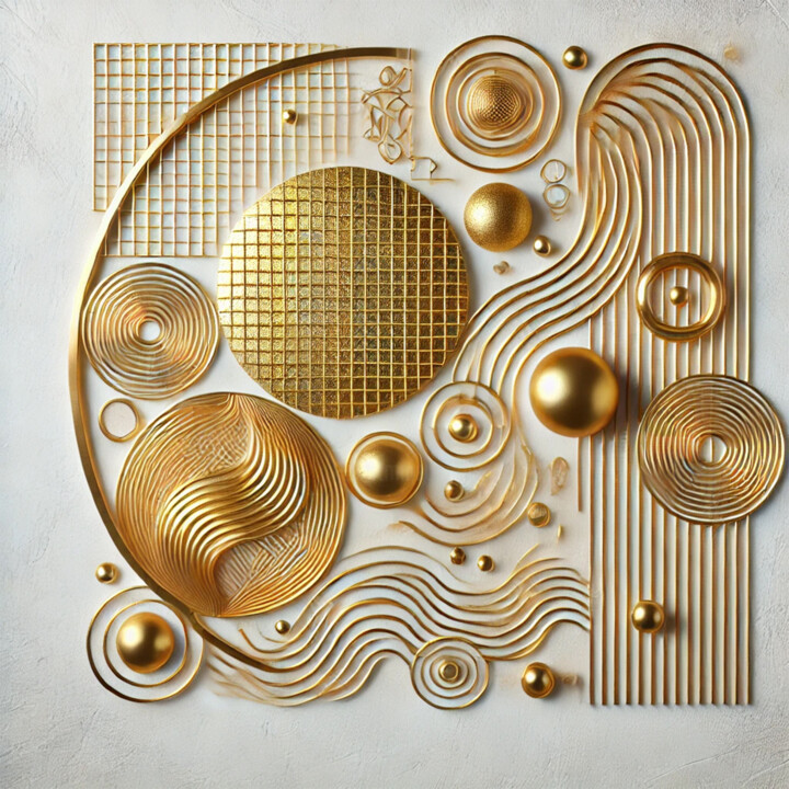 Golden Balance: Harmony in Geometry 数字艺术