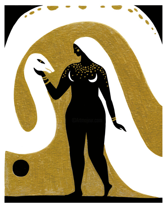 Every woman should have a snake_1 Digitale Kunst