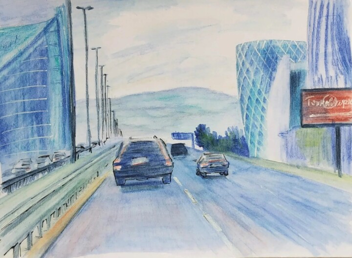 Fast pace 绘画, 5.7x7.7 in