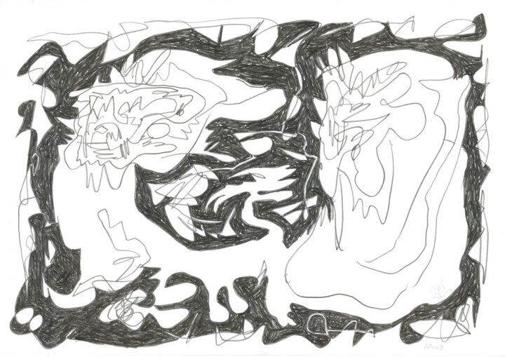 Dessein 2008-127 Drawing, 8.3x11.7 in