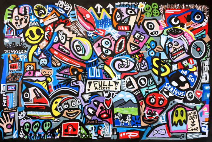 Thought That Counts Schilderij, 37x57 in