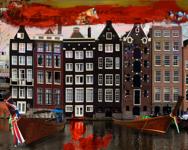 Amsterdam view opus 222 Digitale Kunst, 27,6x39,4 in