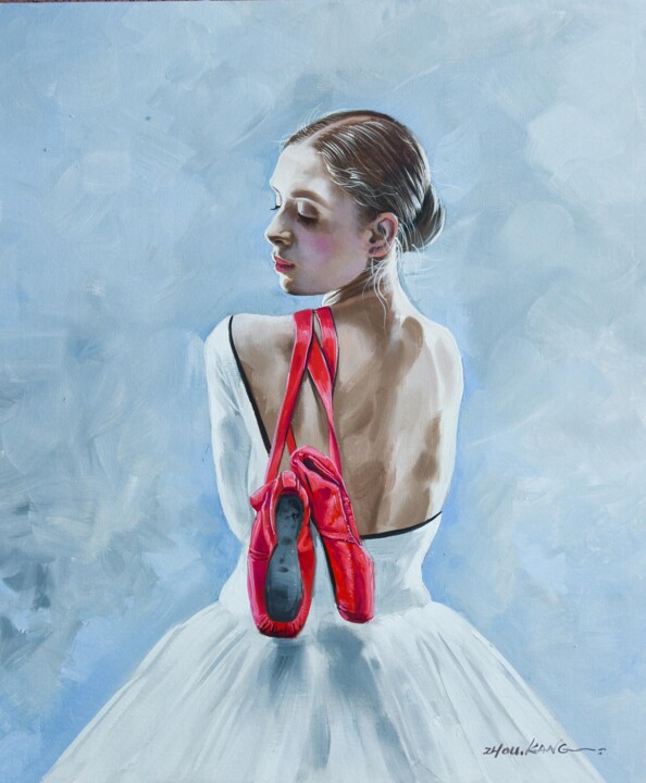 ballet dancer 3 绘画, 24x20 in
