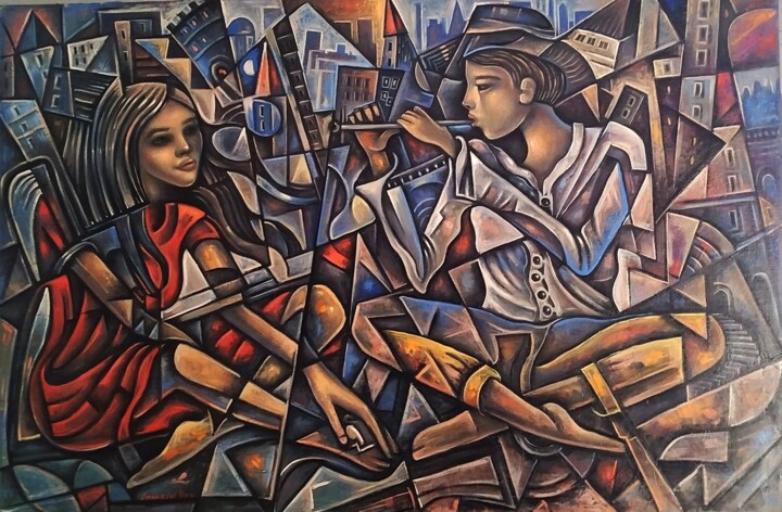 绘画,  26.8x40.6 in 