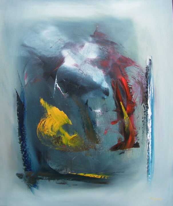 Composition 1 绘画, 21.7x18.1 in