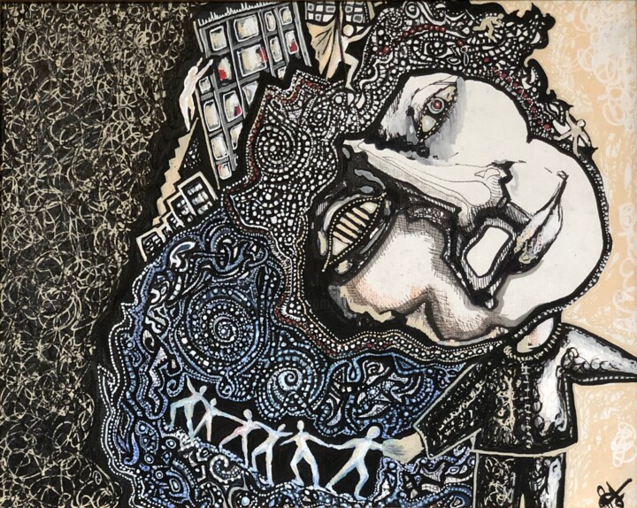 Canción del desaparecido 绘画, 9.8x12.2 in