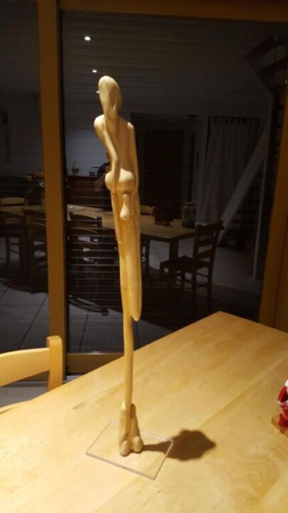 Scultura intitolato "Gracieuse" da Max Bernard, Opera d'arte originale, Legno