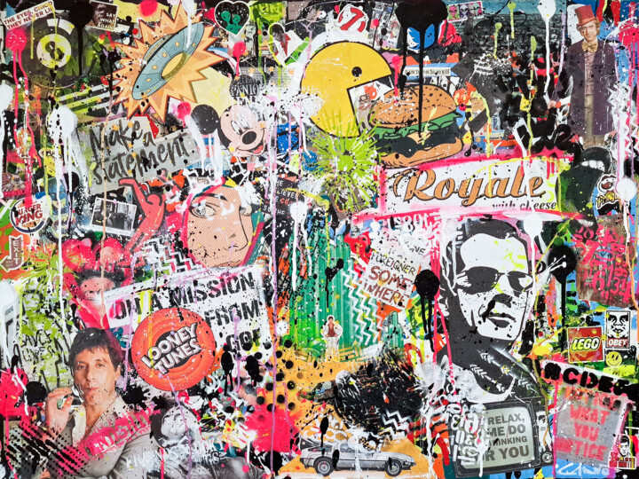 Royale with Cheese 拼贴, 29.5x39.4 in