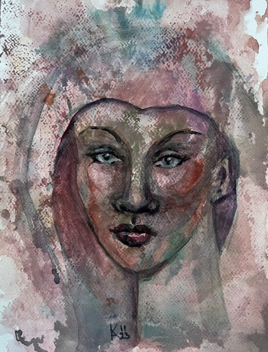 Open soul 绘画, 12x9 in