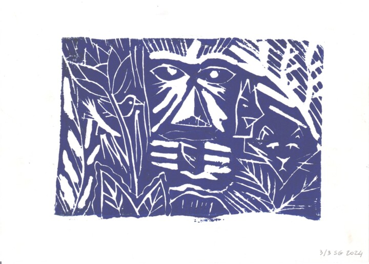 JUNGLE Baskıresim, 5,8x8,3 in