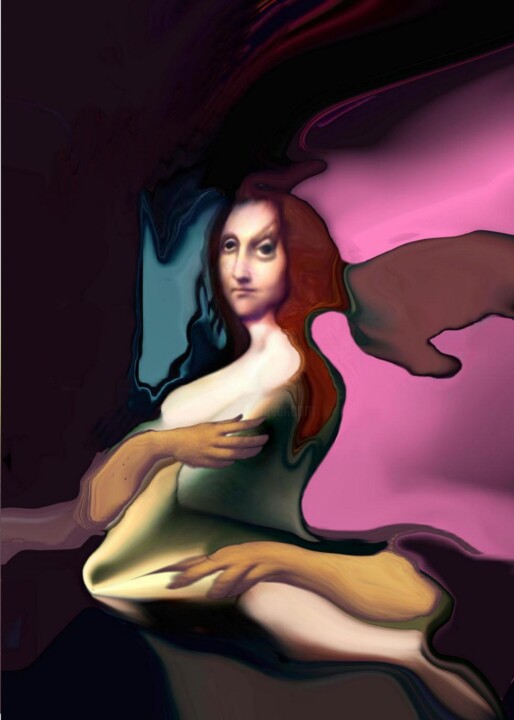 La Fantome de Lisa 绘画, 31.5x23.6 in