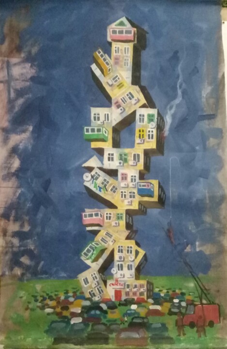 New York 2 绘画, 39.4x25.6 in