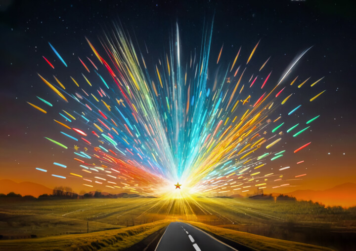 EXPLOSION STELLAIRE DE NOEL 数字艺术