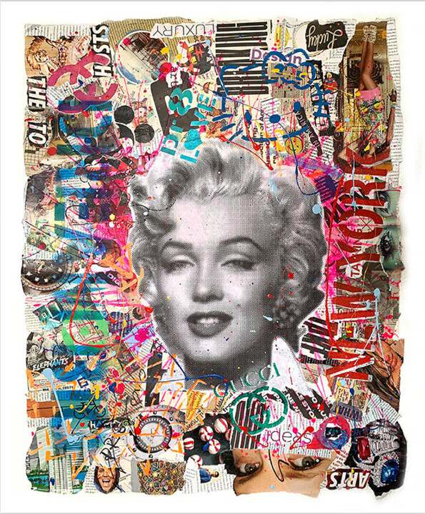 Painting titled "Marilyn New York" by Dr8love, Original Artwork, Acrylic