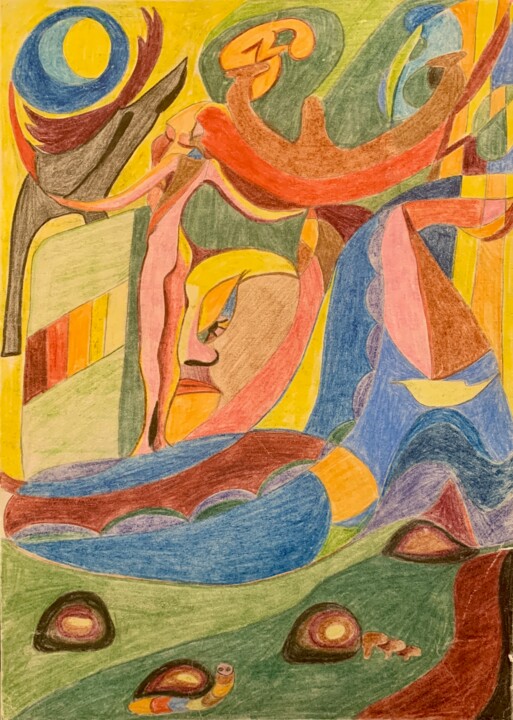 绘画,  11.6x8.3 in 