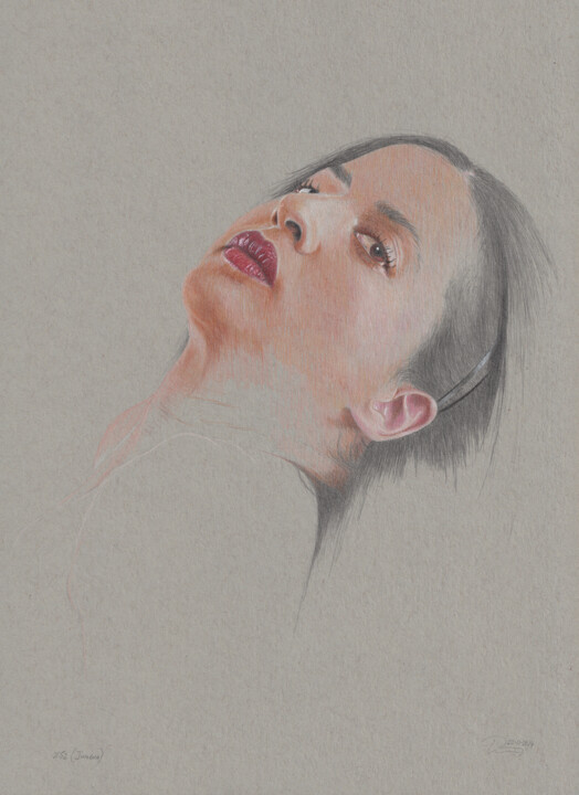 "Jimena (21:52)" 图画, 11.9x8.6 in