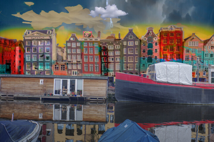 Amsterdam view opus 1677 Digitale Kunst, 27,6x39,4 in