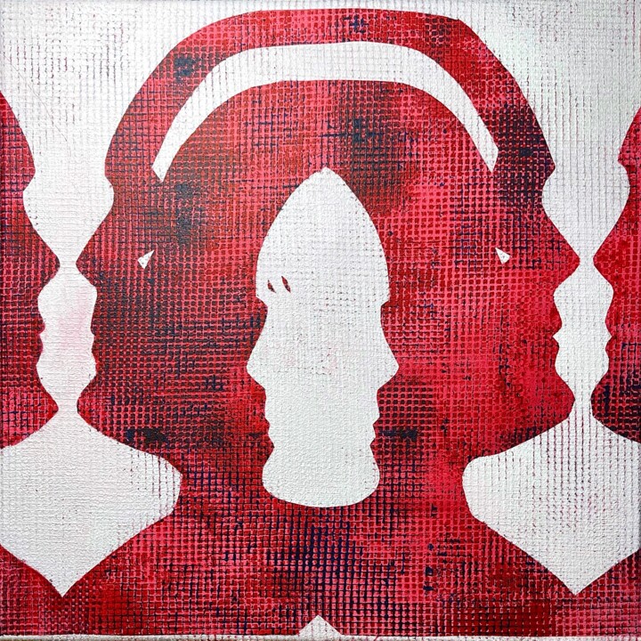 Ζωγραφική με τίτλο "Series "Echo of Mem…" από Julia Hadupyak, Αυθεντικά έργα τέχνης, Ακρυλικό Τοποθετήθηκε στο Ξύλινο φορείο…