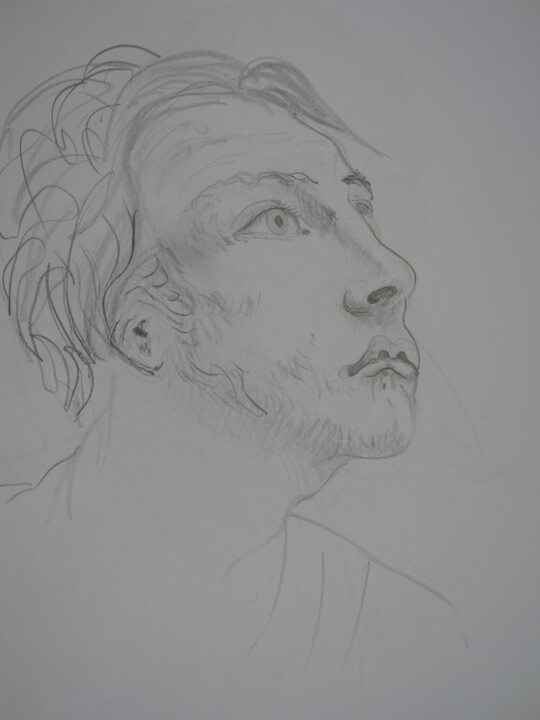 dessin portrait 图画, 16.5x11.7 in