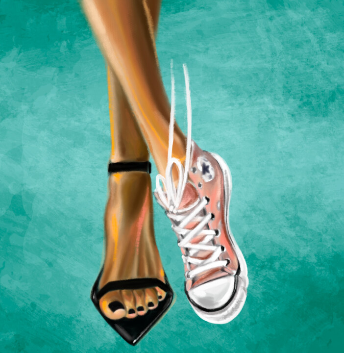数字艺术 标题为““In my shoes, just…” 由Amaxneva, 原创艺术品, 数字油画