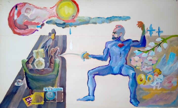 绘画,  27.6x39.4 in 