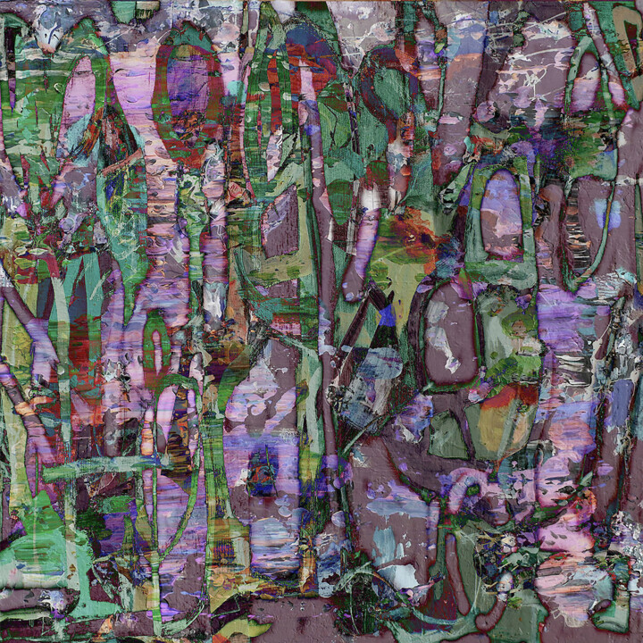 Digital Arts titled "Abstract thoughts V3" by Geertlemmers Lemmers, Original Artwork, Acrylic Mounted on Plexiglass