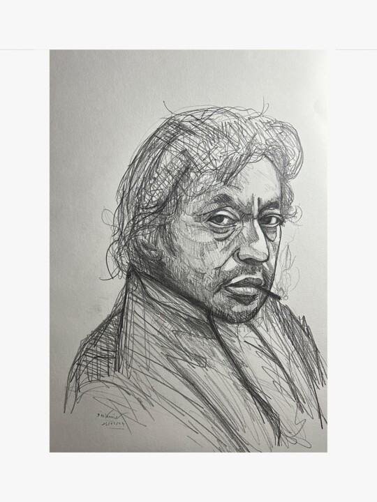 Tekening,  16,5x11,7 in 