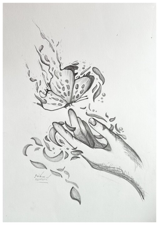 la mort du printemps 图画, 16.5x11.4 in