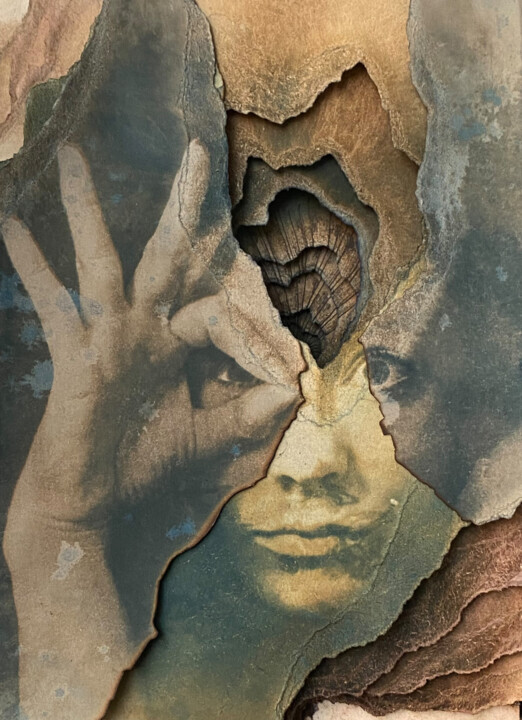 Collages intitulée "Guideline Routine 4…" par Ramona Zordini, Œuvre d'art originale, Photographie non manipulée Monté sur Au…