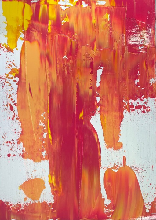 Inferno of Excess Painting, 27.6x19.7 in