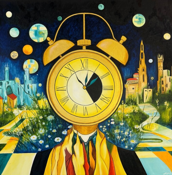 "Time and Identity" Tablo, 39,4x39,4 in